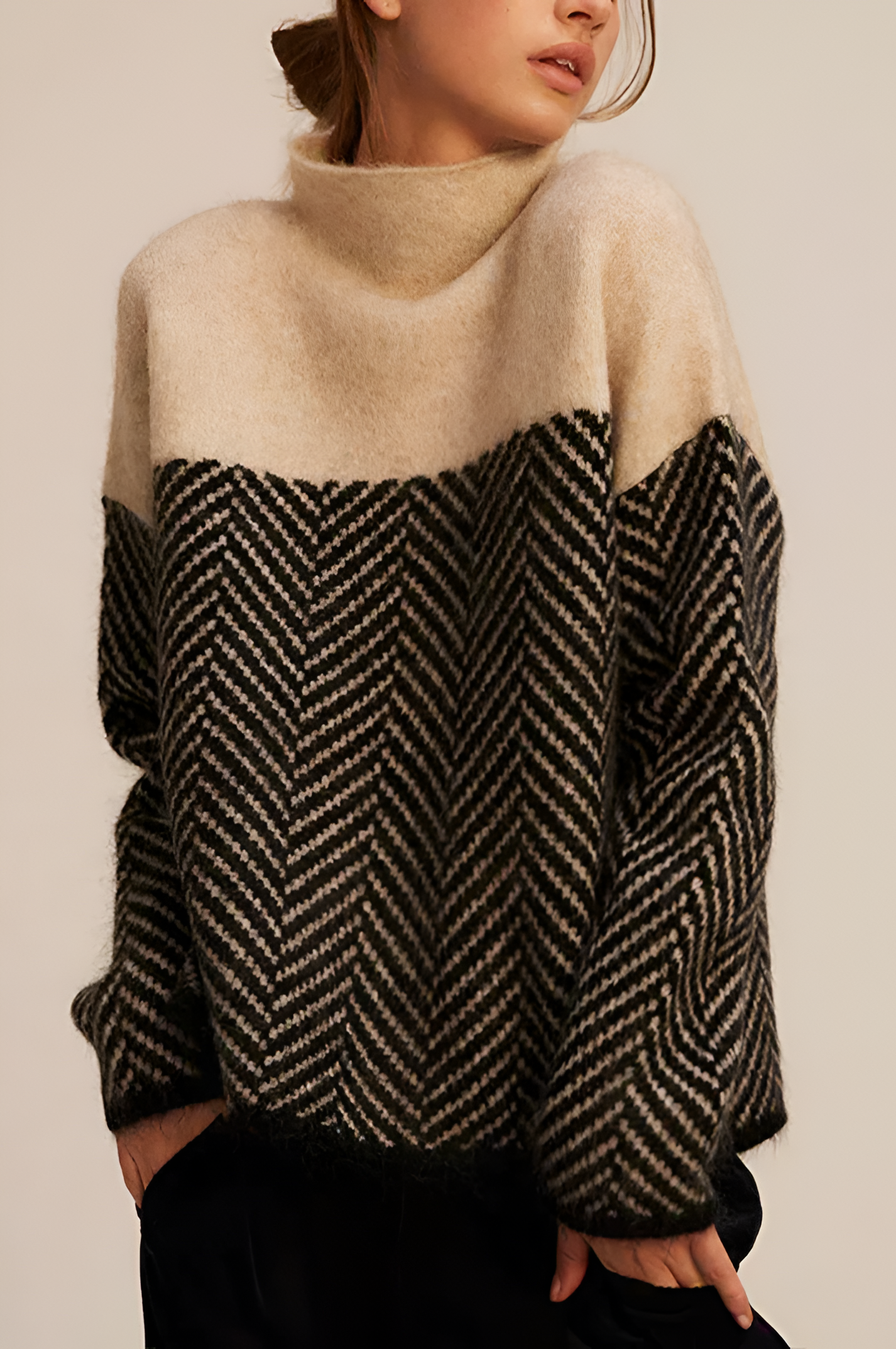 Chevron Knit Jumper | Women's Winter Cozy