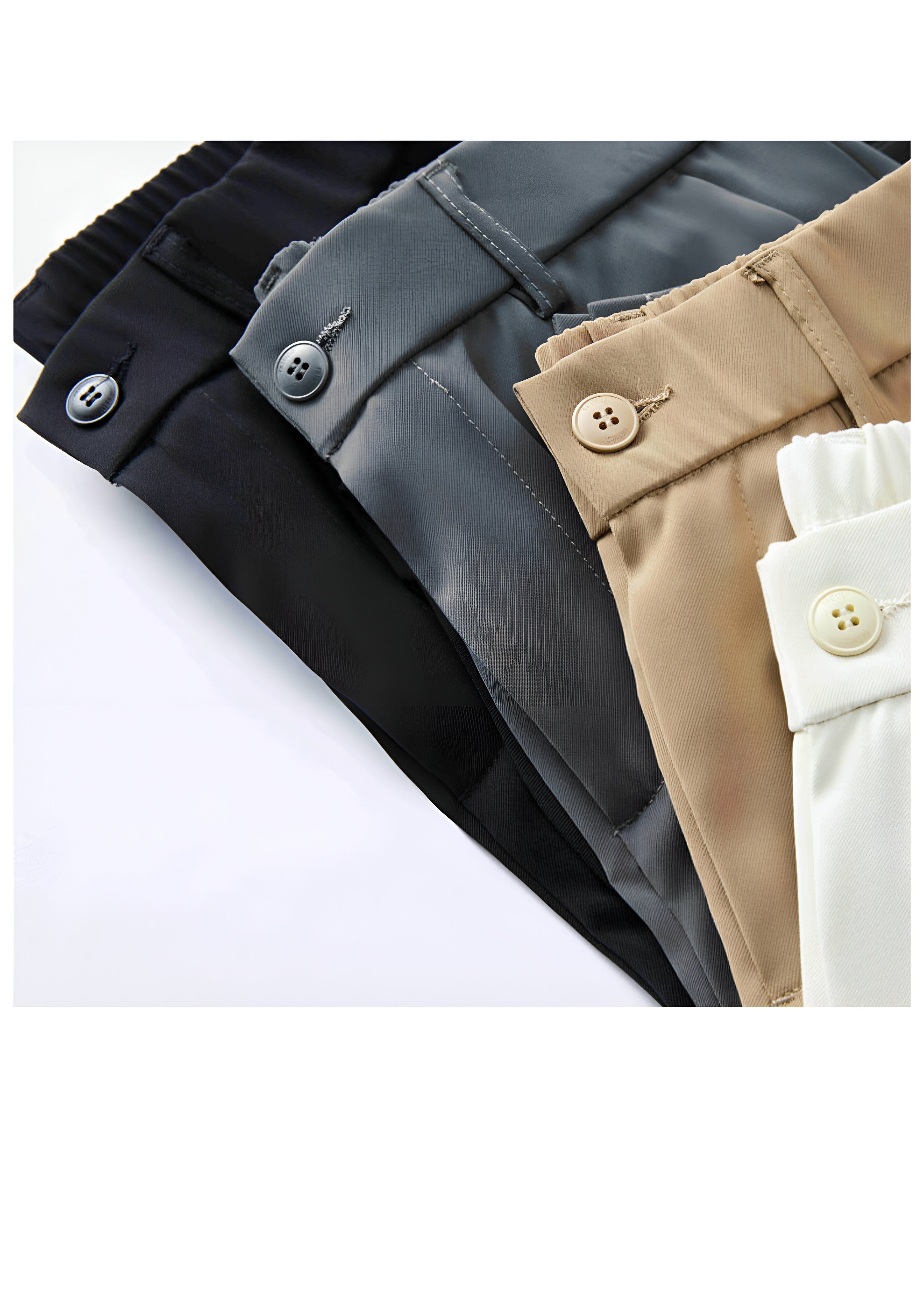 Straight Leg Trousers | Men's Pleated Front