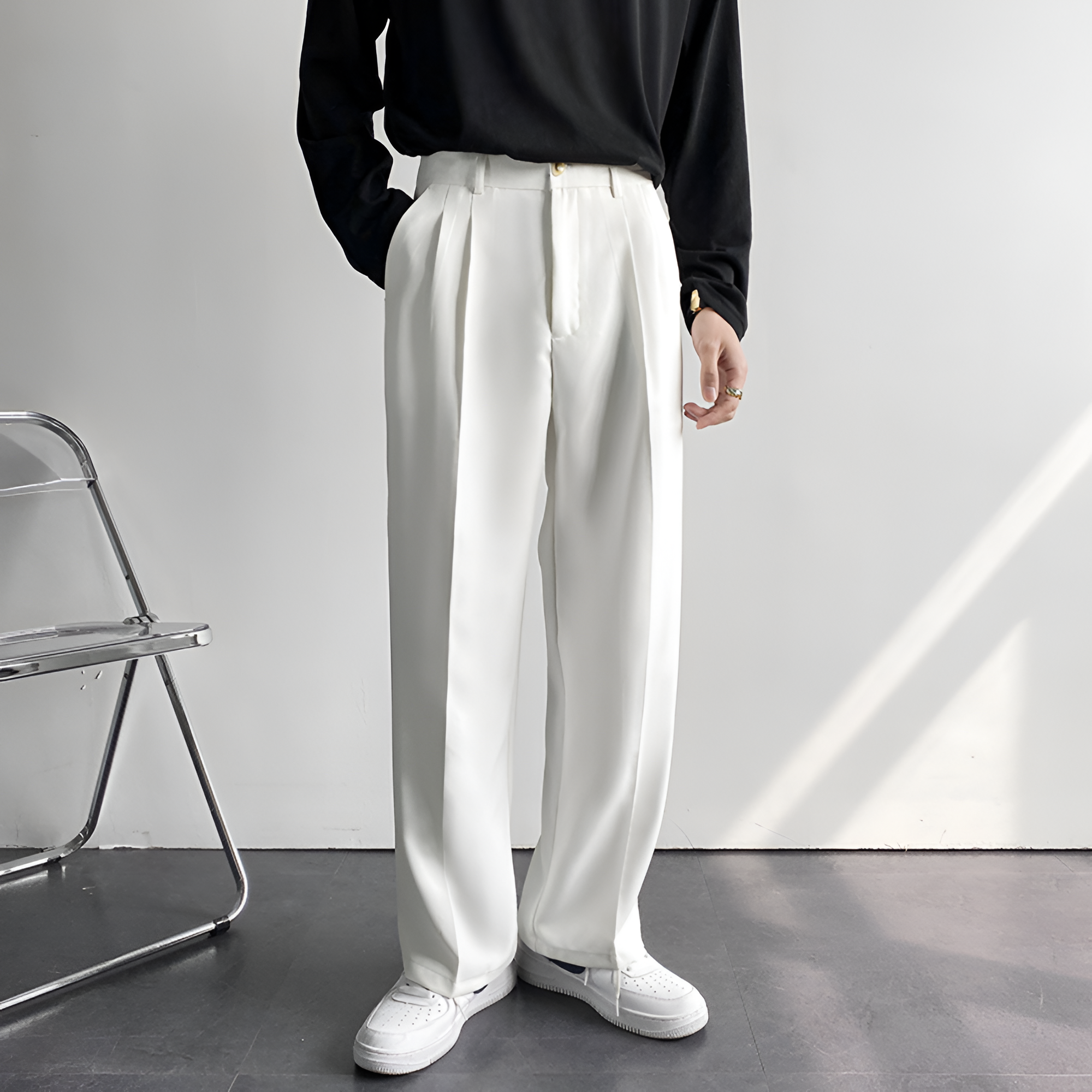 Pleated Trousers | Men's Casual Relaxed