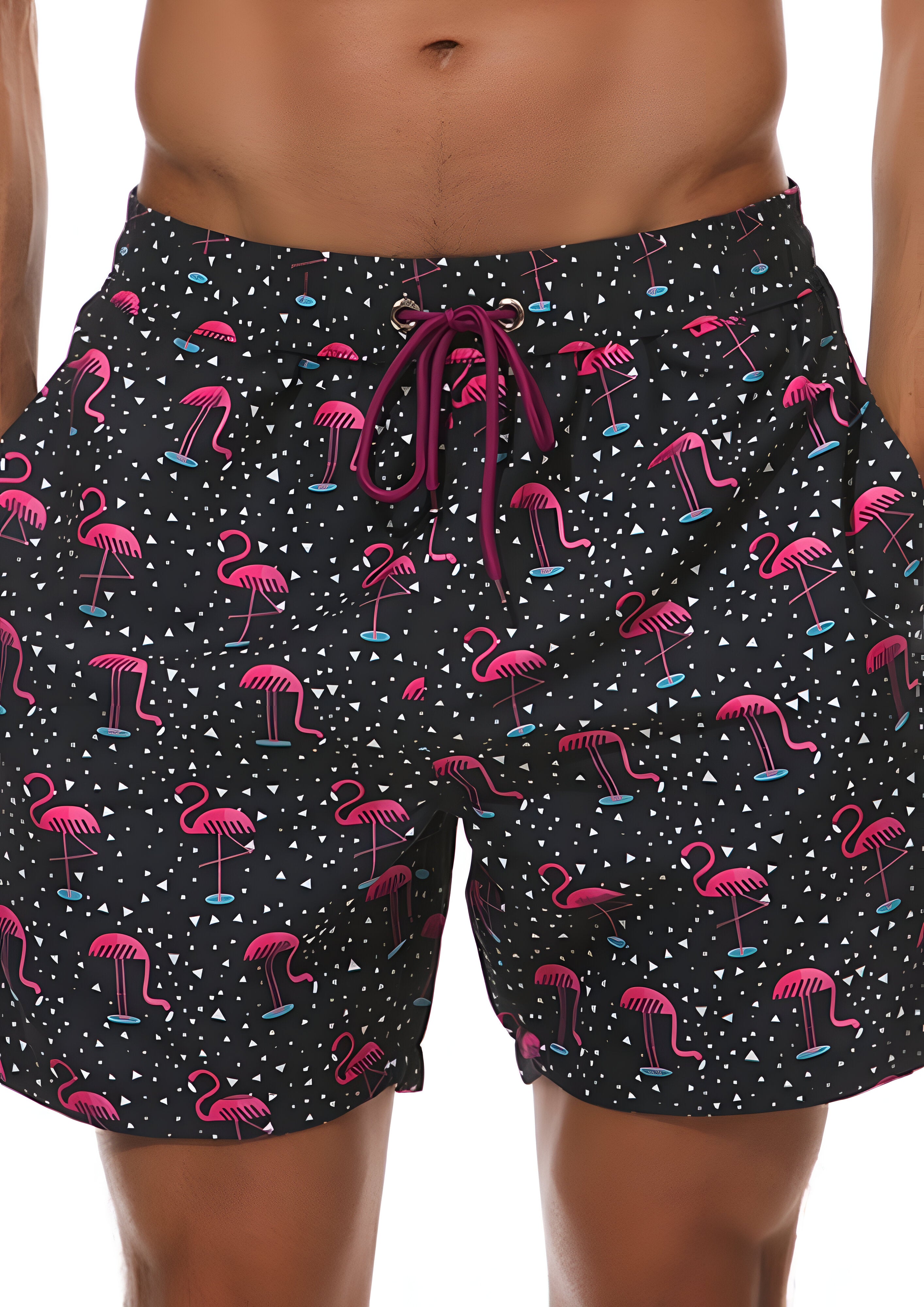 Men's Printed Short Swimming Trunks | Summer