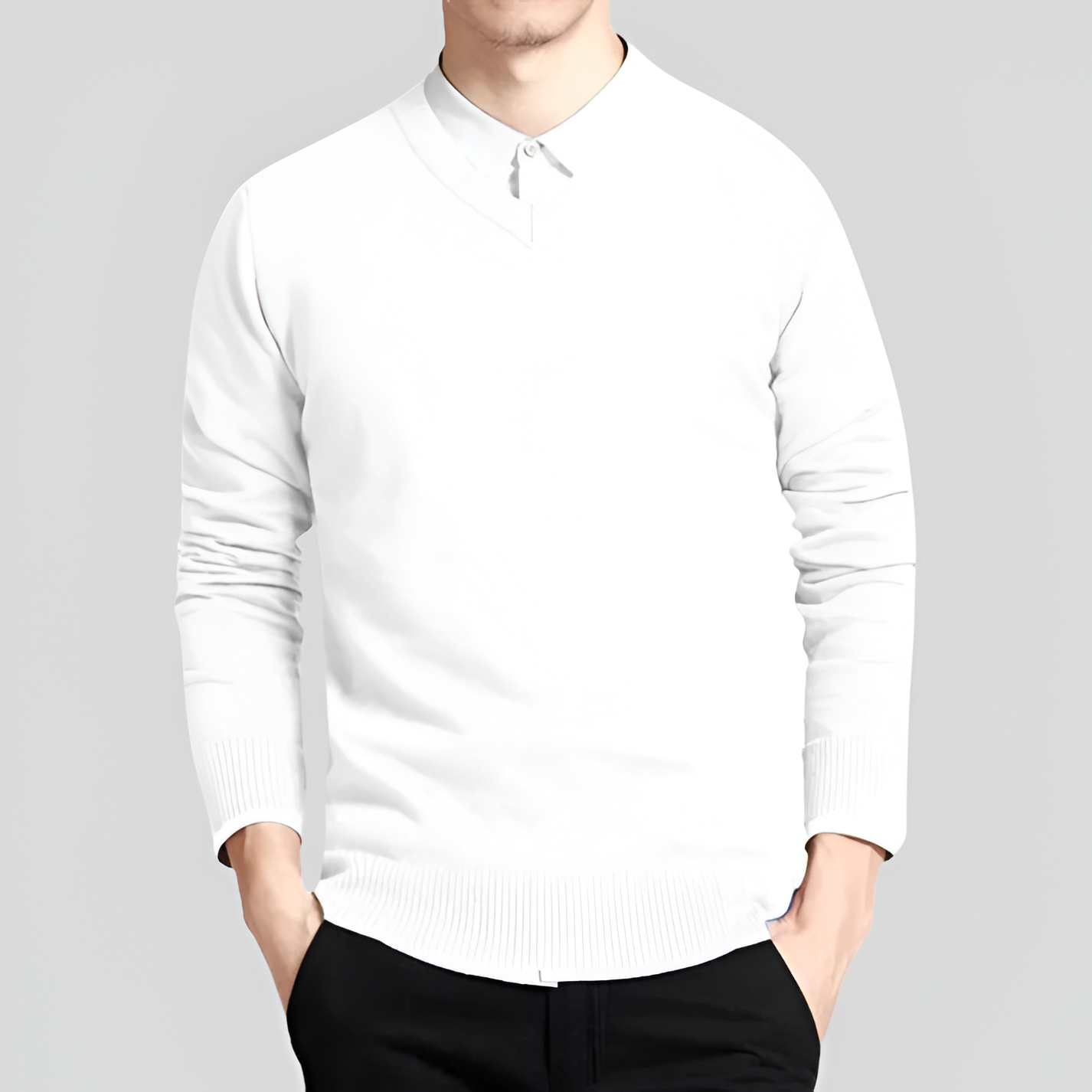 V-Neck Jumper | Men's Winter Knitwear
