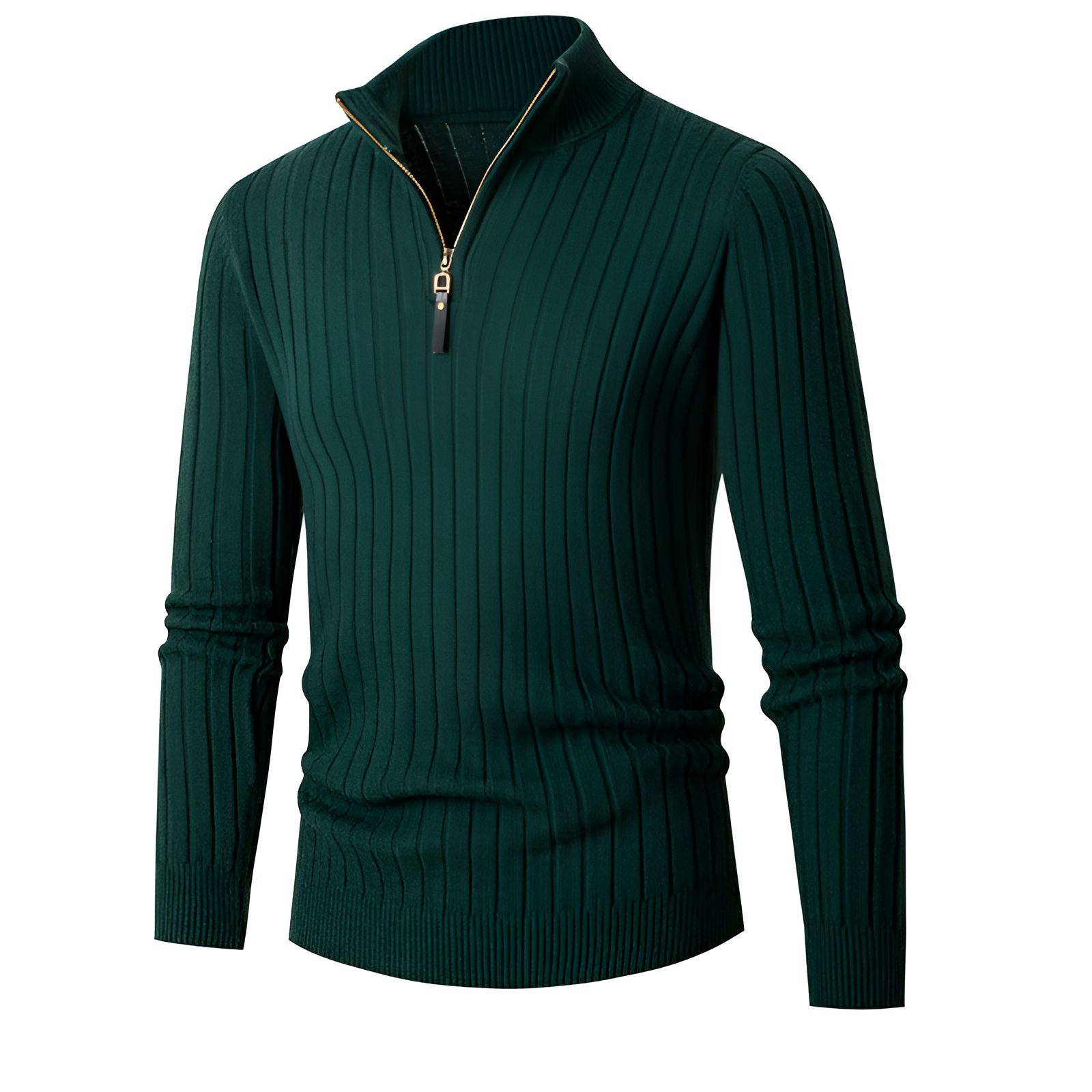 Slim Ribbed Jumper | Men's Winter Knit Stylish