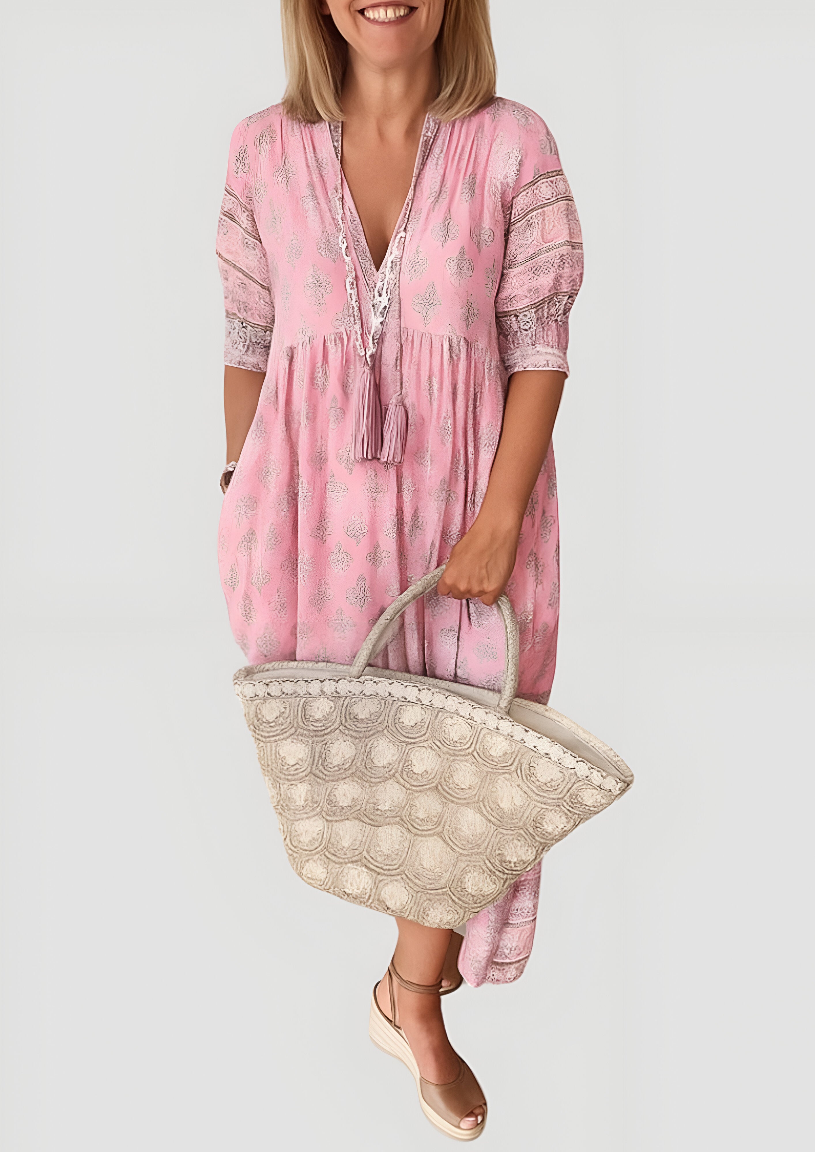 Women's Floral Maxi Dress | Summer Boho Beach Style