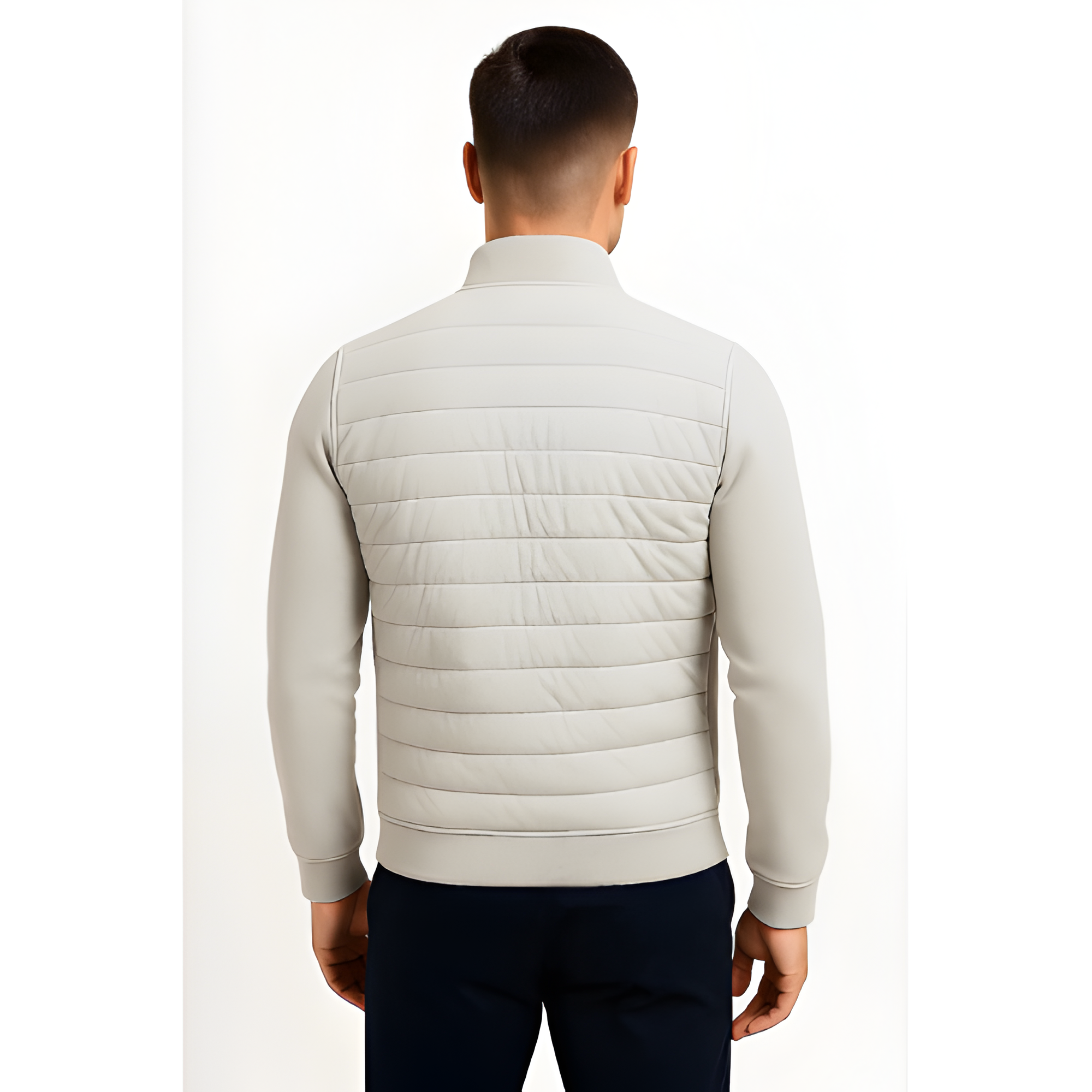 Zip Jacket | Men’s Stand Collar Panelled Style