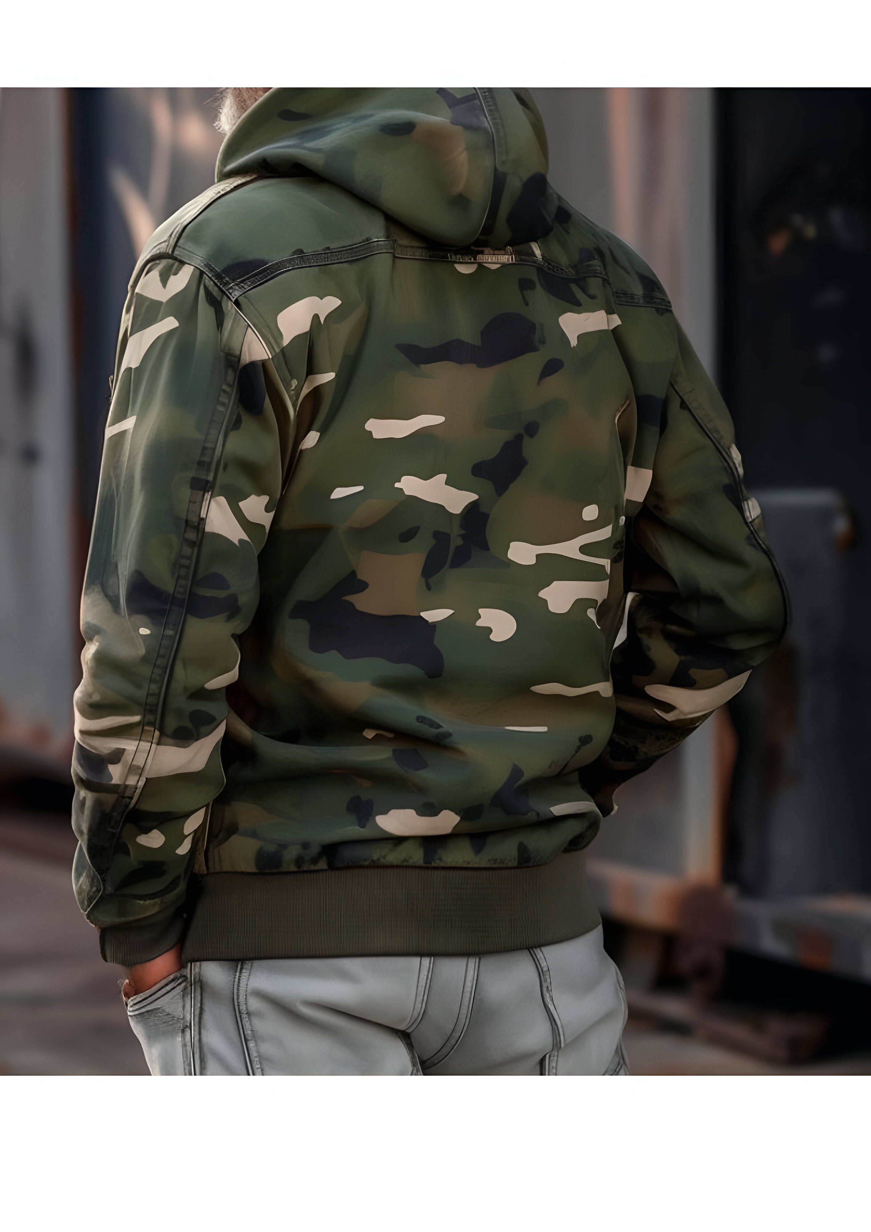 Hooded Cargo Jacket | Men's Camouflage