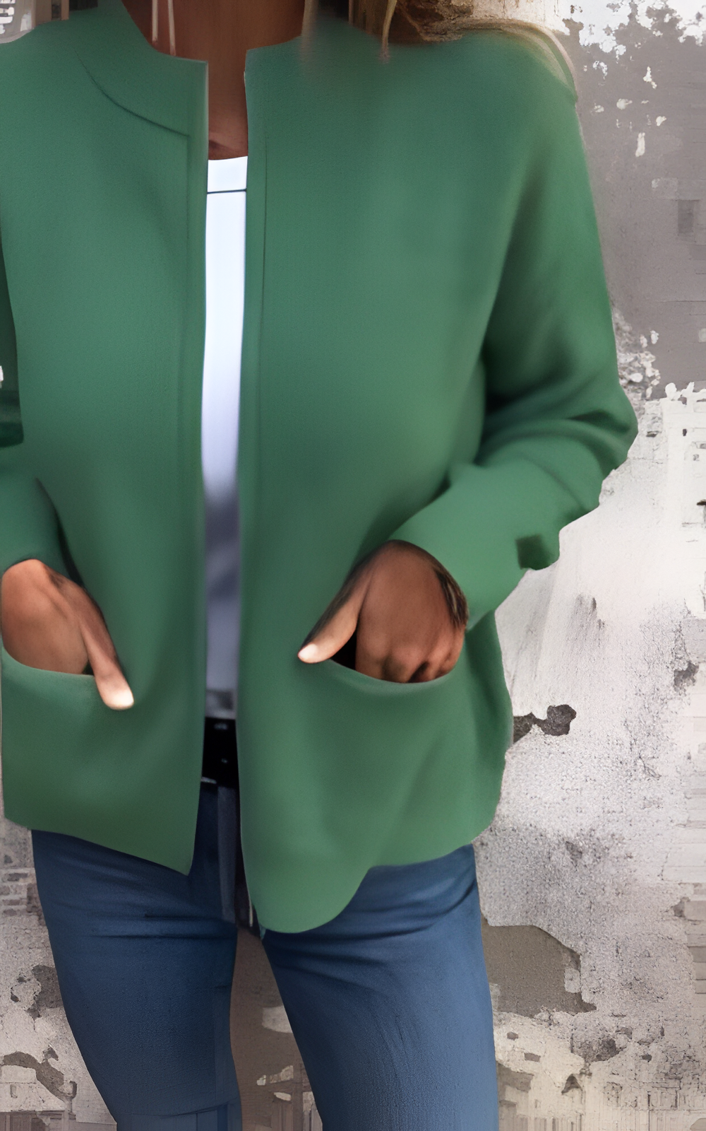 Ribbed Cardigan | Women's Winter Zip-Front Side Pockets