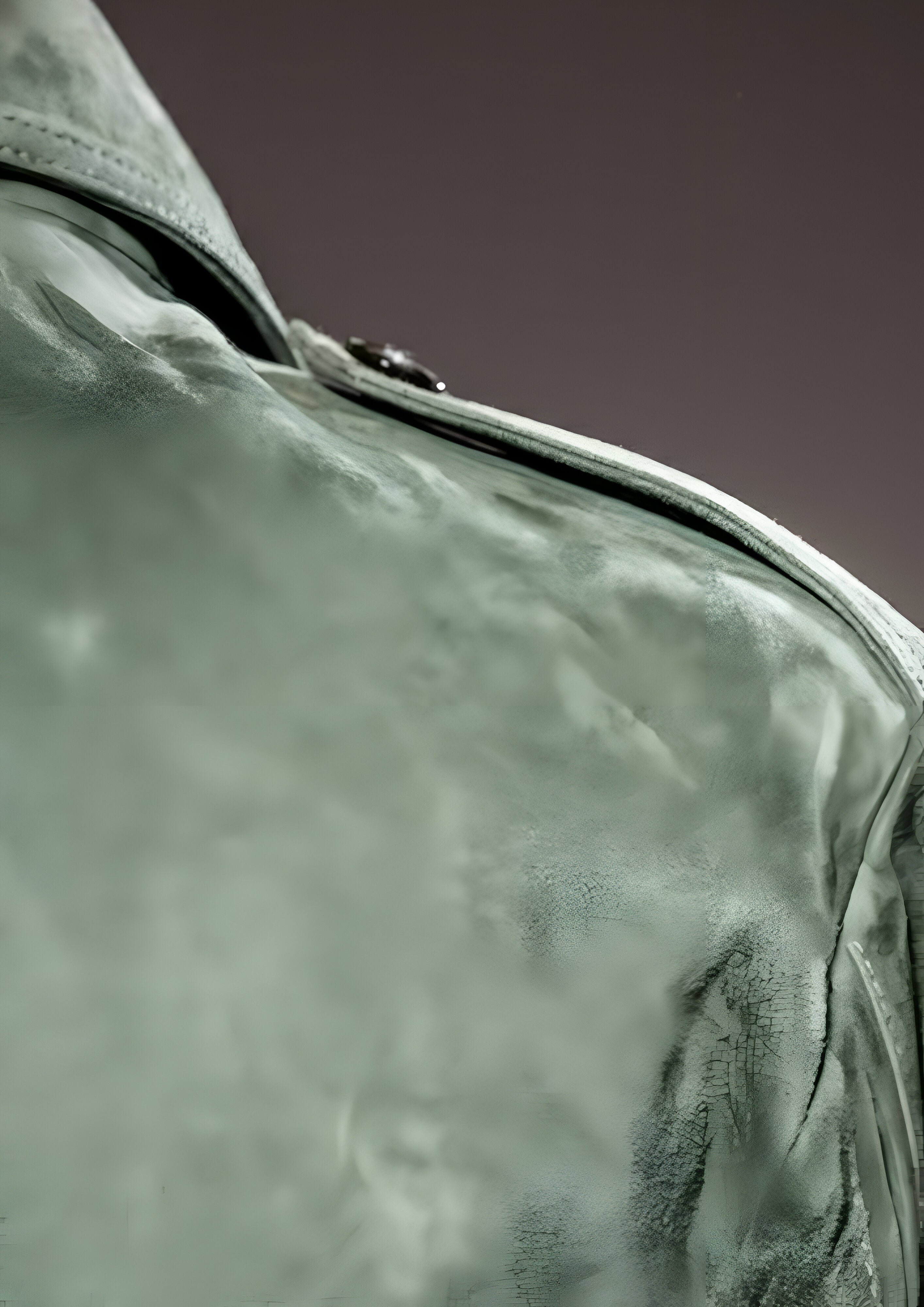 Retro Lapel Zipper Jacket | Men's Suede