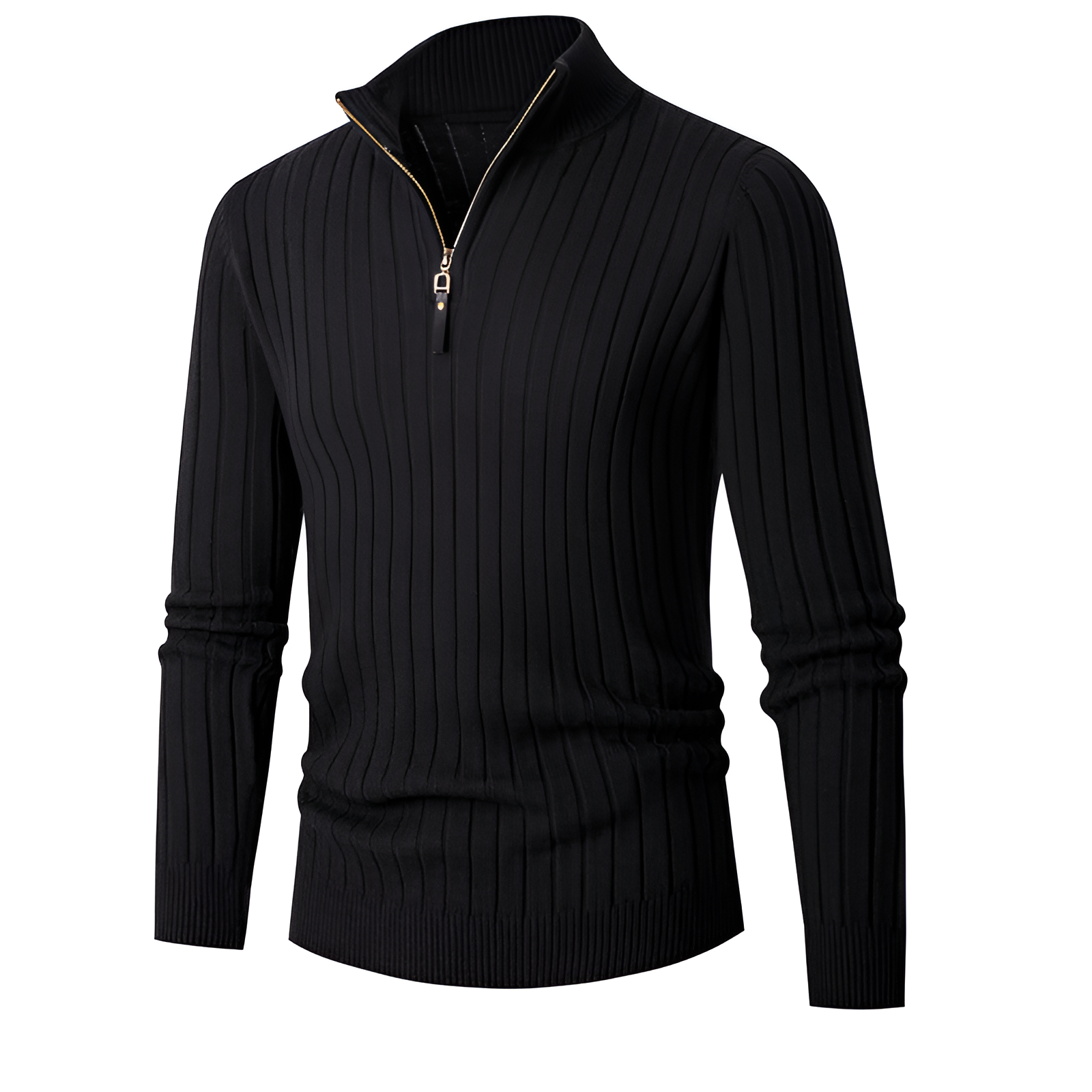 Slim Ribbed Jumper | Men's Winter Knit Stylish