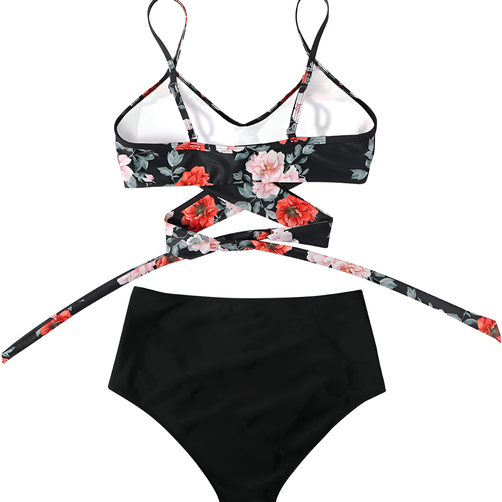 Women's Floral High Waisted Bikini Set | Two Piece