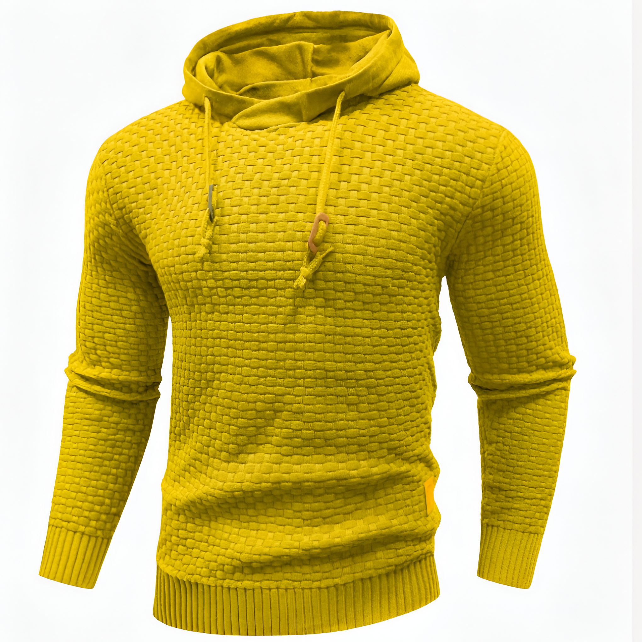 Waffle Knit Jumper | Men’s Winter Hoodie Relaxed