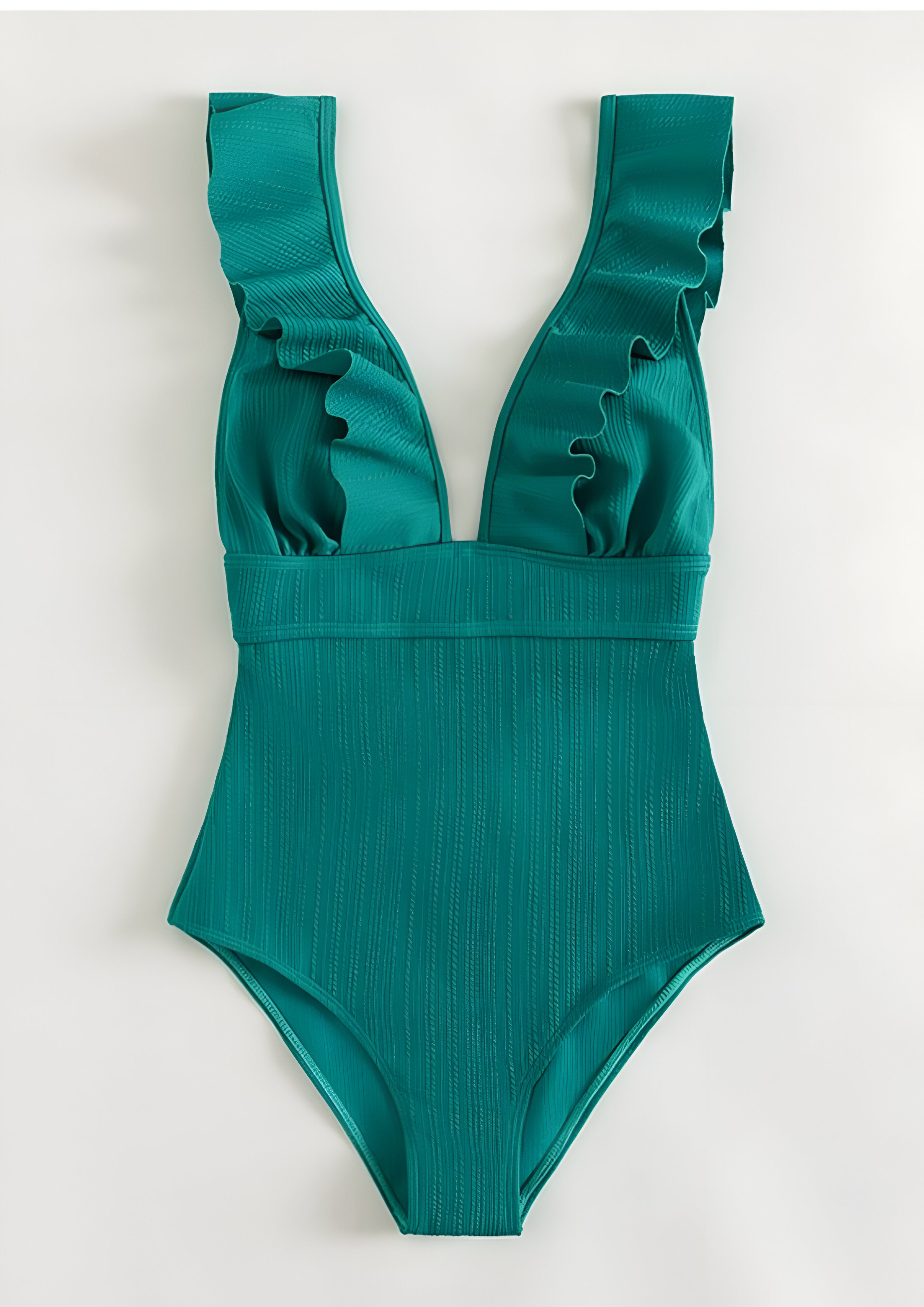 Women's Deep V-Neck One Piece Swimwear