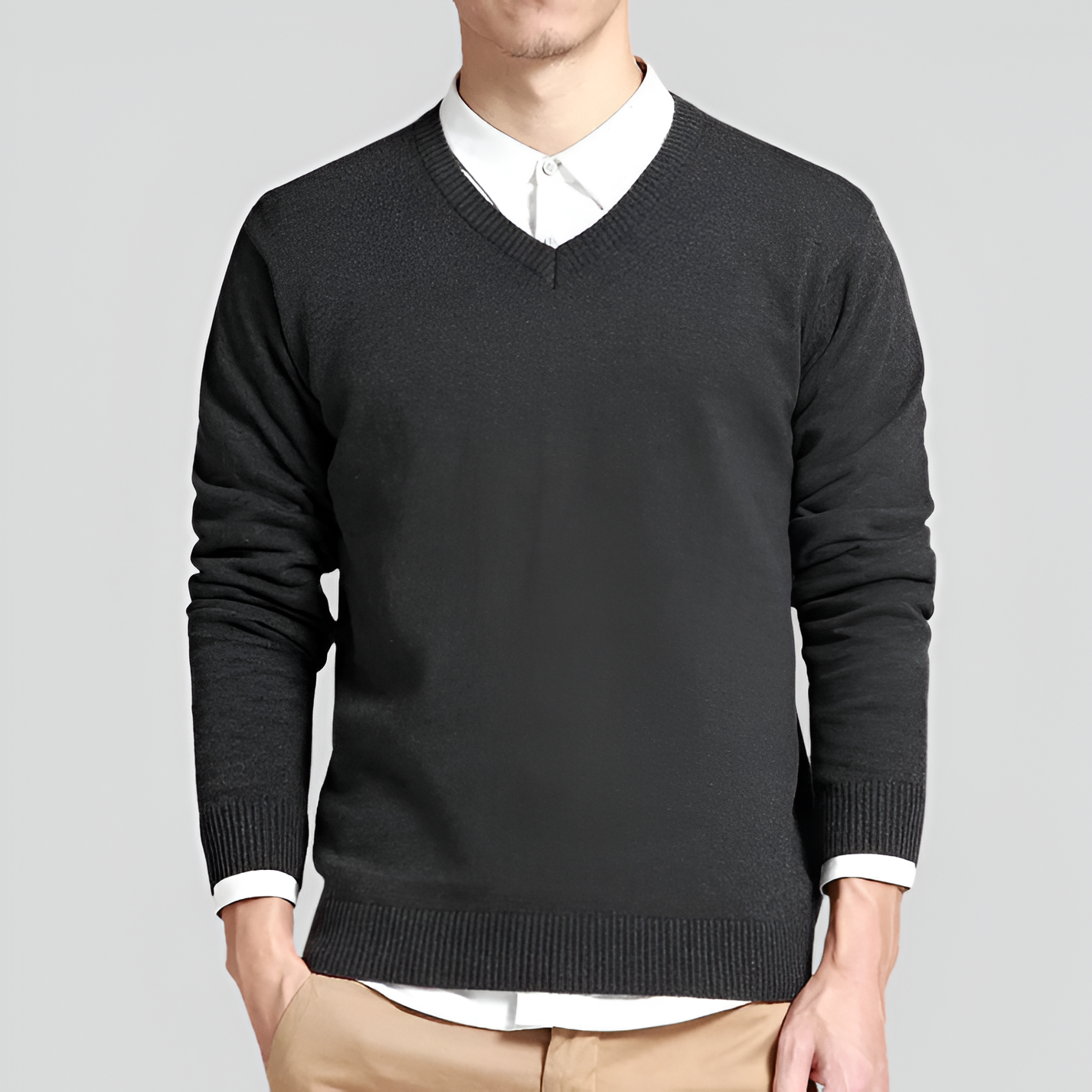 V-Neck Jumper | Men's Winter Knitwear