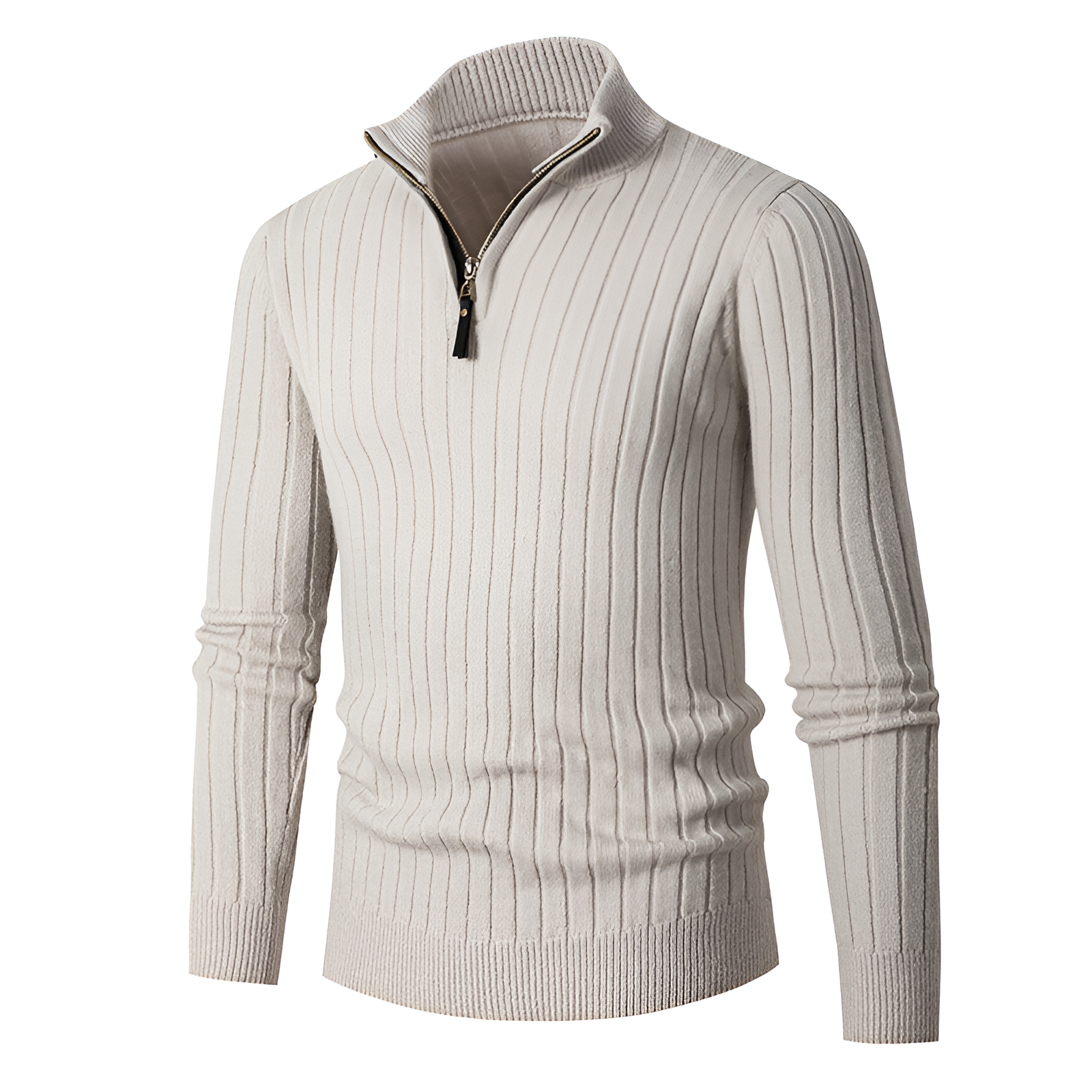 Slim Ribbed Jumper | Men's Winter Knit Stylish
