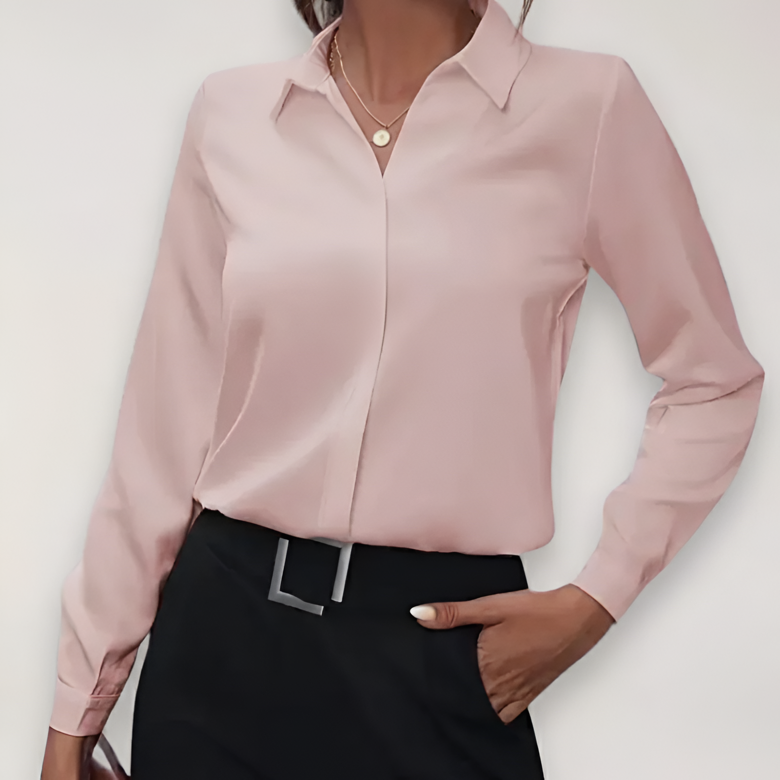 Women’s Tailored Blouse | Long Sleeve Button-Up Casual