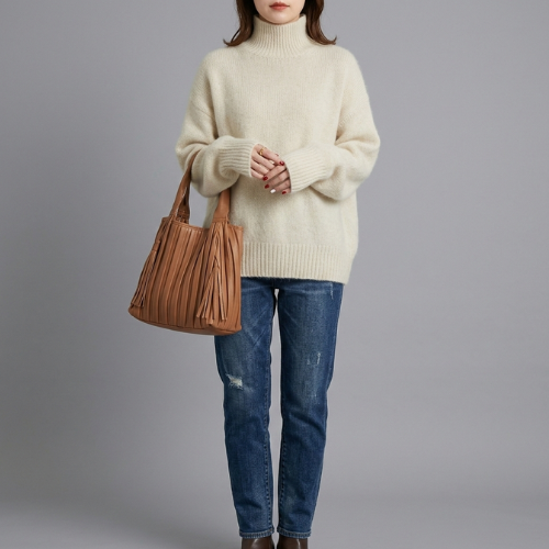 Women’s Classic Turtleneck Sweater | Long Sleeve