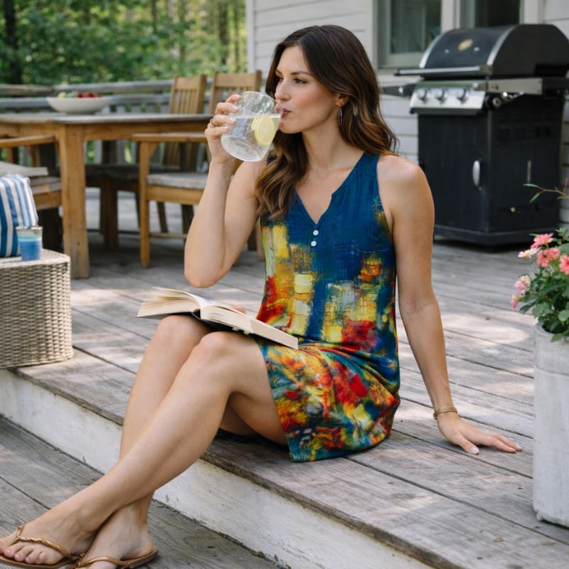 Women’s Relaxed Sleeveless Dress | Mini