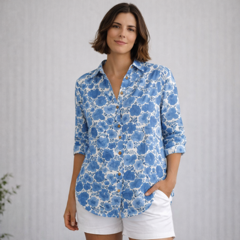 Women’s Classic Button Down Blouse | Long Sleeve