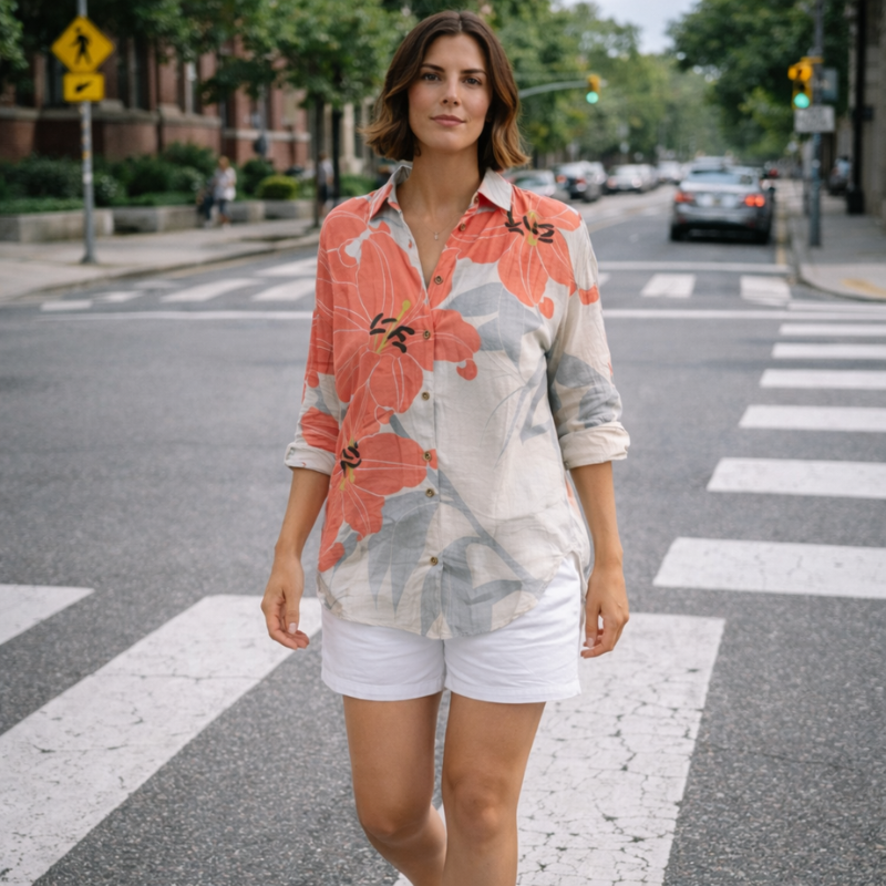 Women’s Classic Button Down Blouse | Long Sleeve