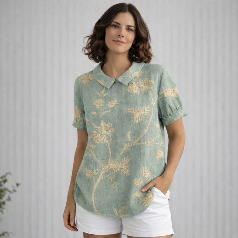 Women’s Printed Vintage Blouse | Floral
