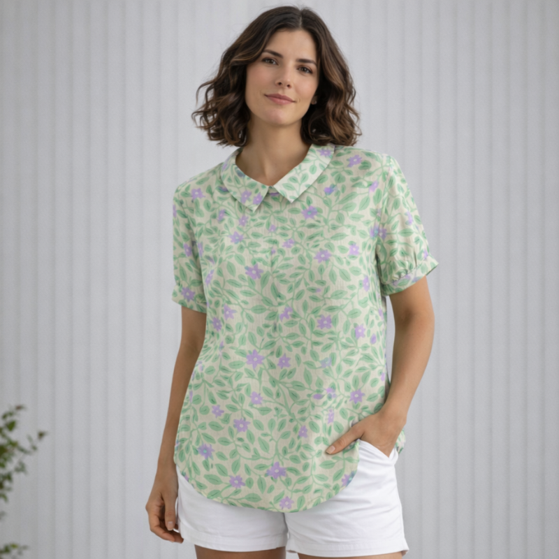 Women’s Printed Vintage Blouse | Floral