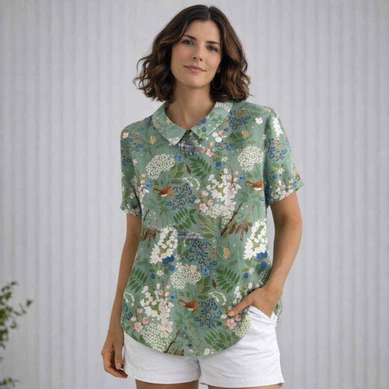 Women’s Printed Vintage Blouse | Floral