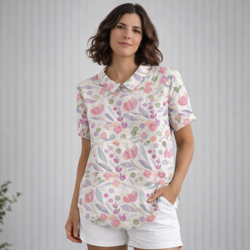 Women’s Printed Vintage Blouse | Floral