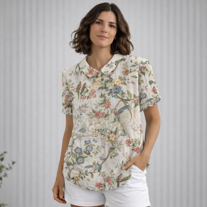 Women’s Printed Vintage Blouse | Floral