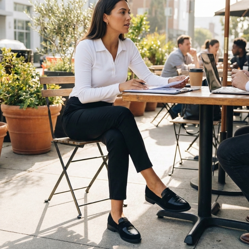 Women’s Black Evening Shoes | Closed Toe