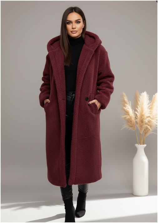 Women's Warm Long Coat | Hooded