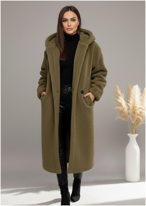 Women's Warm Long Coat | Hooded