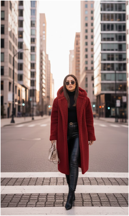 Women's Warm Long Coat | Hooded