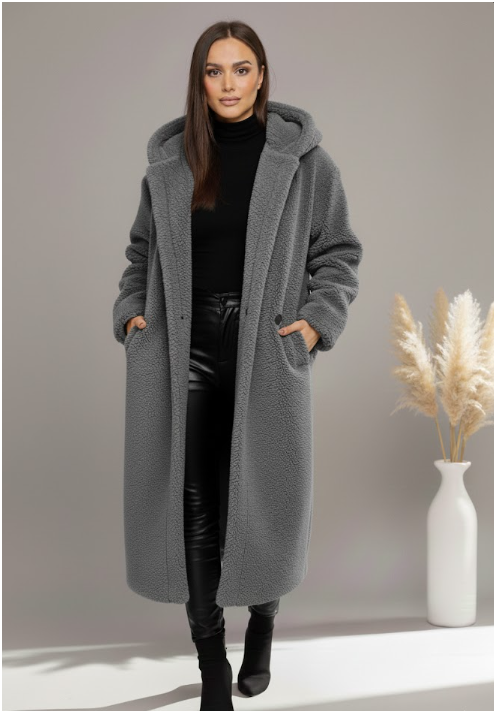 Women's Warm Long Coat | Hooded