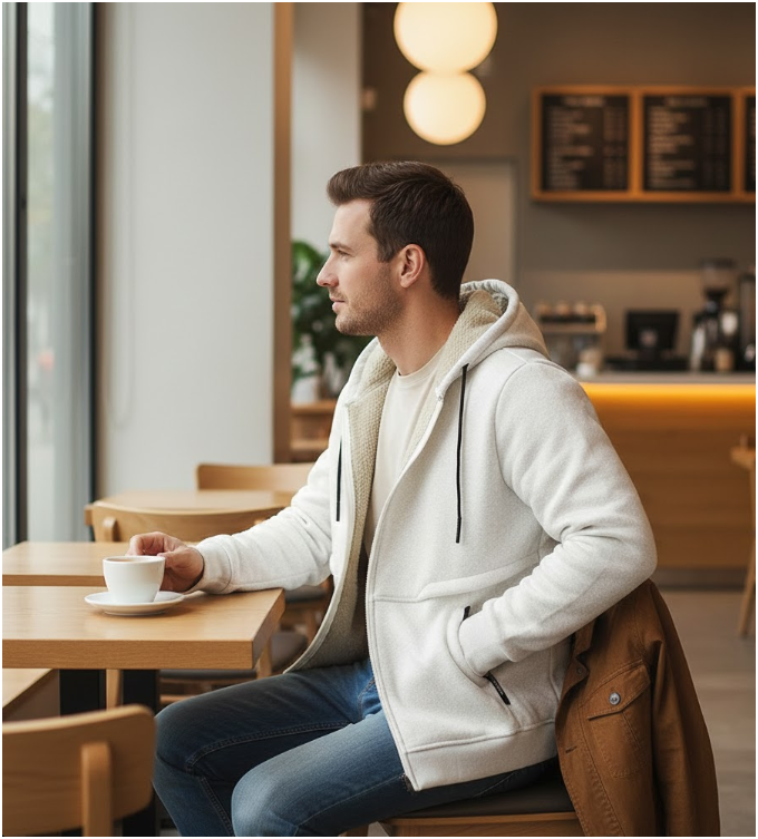 Men's Plush Innered Jacket | Winter Hoodie