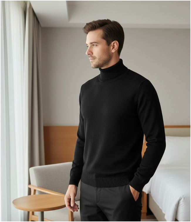 Men's Roll-Kneck Sweater | Pull-over
