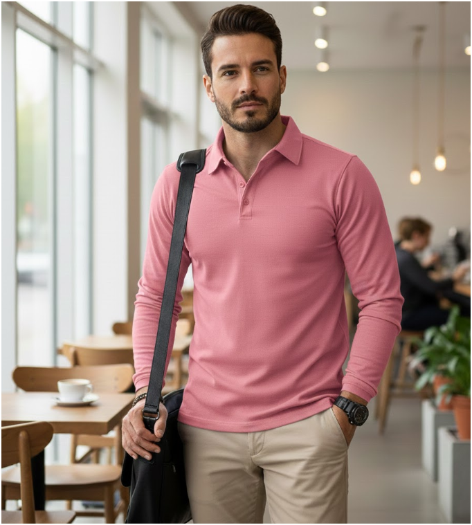 Mens Long Sleeve | Polo Shirt