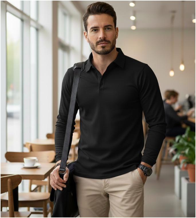 Mens Long Sleeve | Polo Shirt