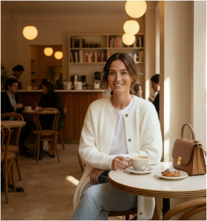 Women's Knitted Cardigan | Loose Fit