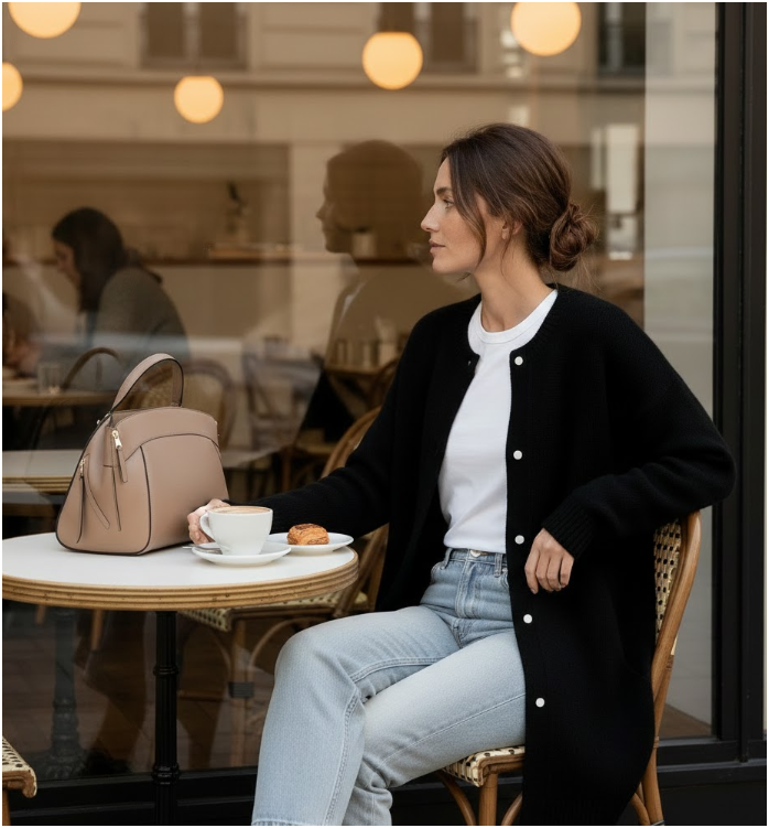 Women's Knitted Cardigan | Loose Fit