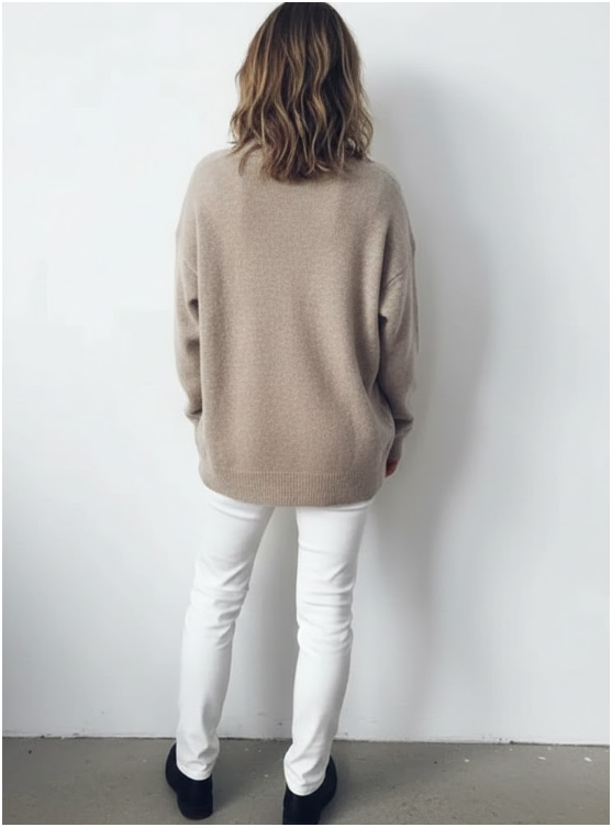 Women's V-Neck Jumper | Loose Fit