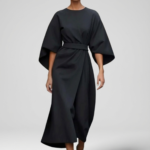 Women's Belted Wrap Dress | Maxi