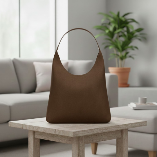 Women's Crescent Hobo Shoulder Bag l Thick Strap