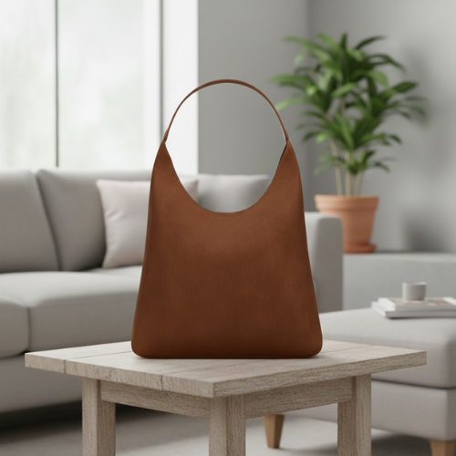 Women's Crescent Hobo Shoulder Bag l Thick Strap