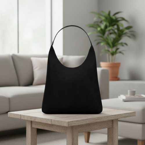 Women's Crescent Hobo Shoulder Bag l Thick Strap
