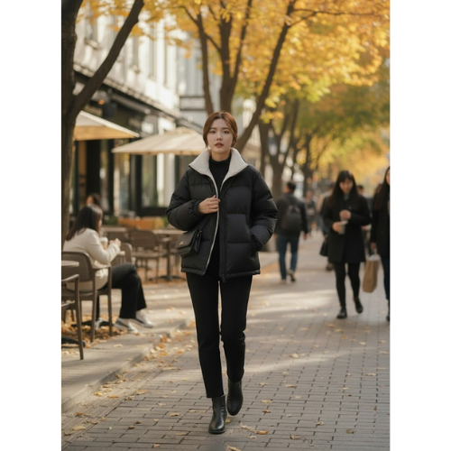 Women's Faux Fur Puffer Jacket | Winter