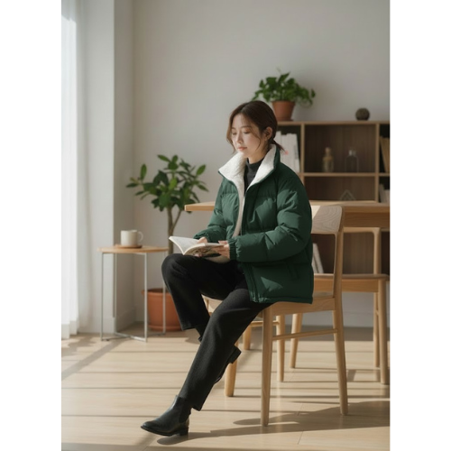 Women's Faux Fur Puffer Jacket | Winter