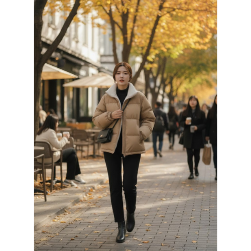 Women's Faux Fur Puffer Jacket | Winter