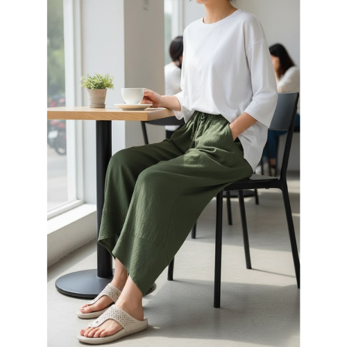 Women's Drift Fold Ankle l Trousers