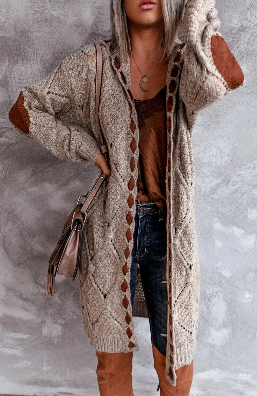 Women's Longline Knitted Cardigan | Summer