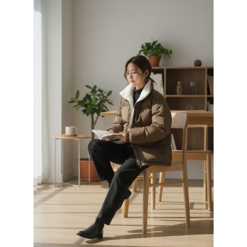 Women's Faux Fur Puffer Jacket | Winter