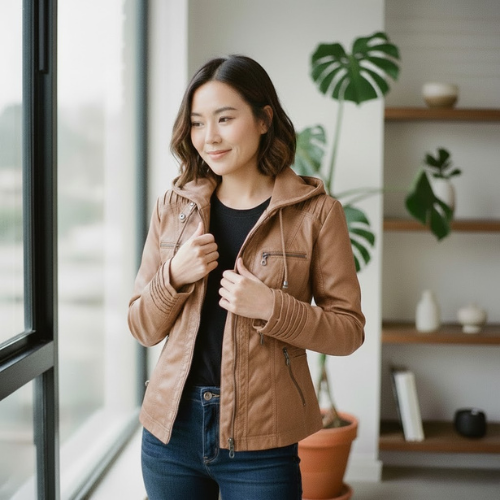 Women's Weather Resistant Hoodie l Zip Up